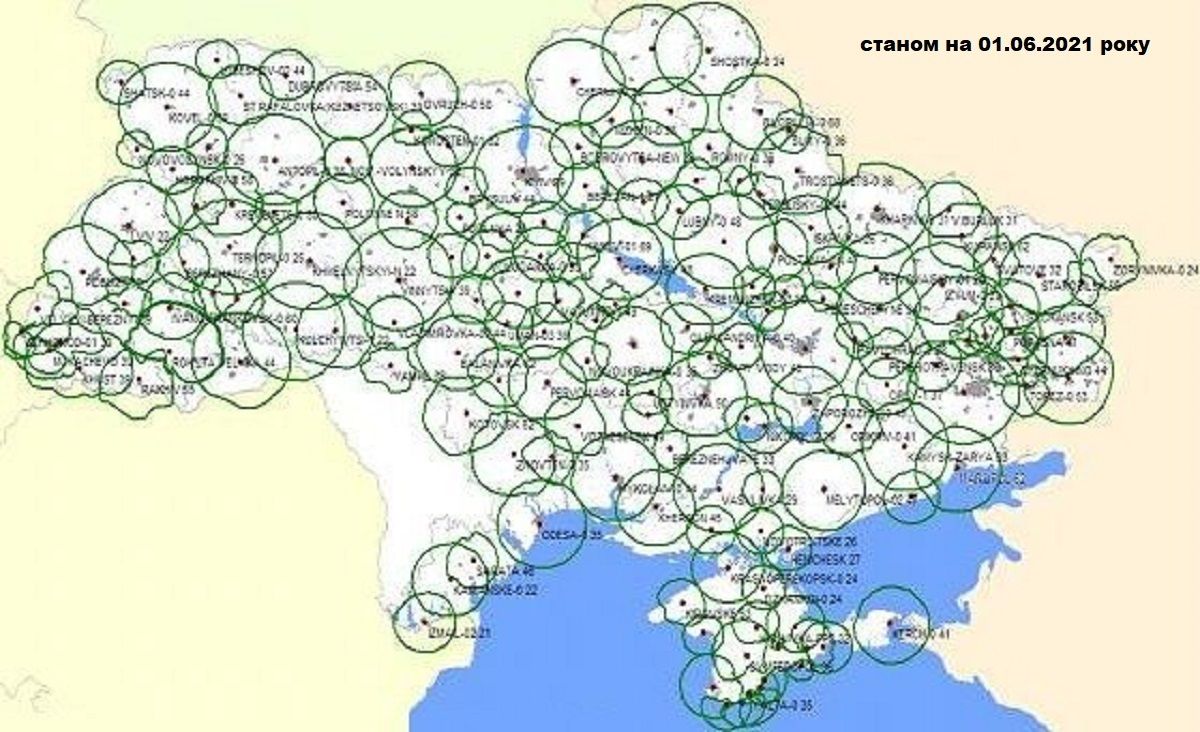 Карта покрытия двб т2