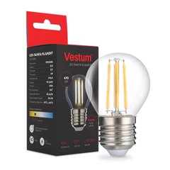 Світлодіодна філаментна лампа Vestum G45 Е27 4Вт 220V 3000К 1-VS-2206