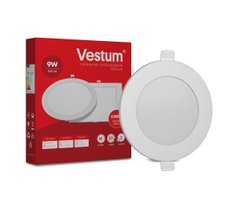 Круглий світлодіодний врізний світильник Vestum 9W 4000K 220V 1-VS-5103