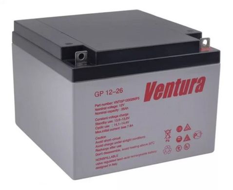Аккумулятор 12V 26Ah Ventura GP 12-26