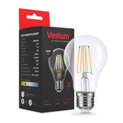 Светодиодная филаментная лампа Vestum А60 Е27 10Вт 220V 3000К 1-VS-2114