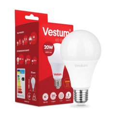 Світлодіодна лампа Vestum A70 20W 3000K 220V E27 1-VS-1110