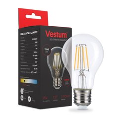 Світлодіодна філаментна лампа Vestum А60 Е27 9Вт 220V 3000К 1-VS-2110