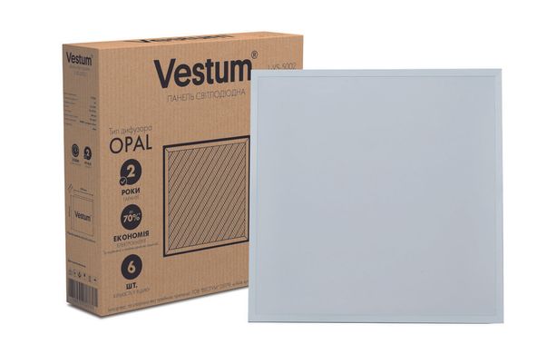 Панель светодиодная LED OPAL 50W 600x600 6500K 220V Vestum